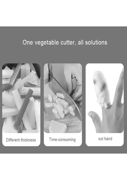 Beyaz Doğrama ve Kesme Artefakt Çok Fonksiyonlu Paslanmaz Çelik Sebze Havuç Salatalık Patates Kızartması Araçları Mutfak Aksesuarları (Yurt Dışından) indirimleri