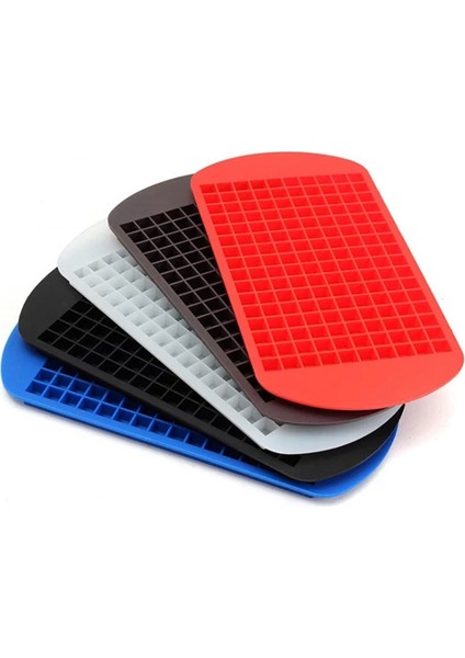 Siyah 160 Izgara Silikon Mini Buz Küpü Tepsileri Küçük Buz Küpü Kalıpları Soğutma Viski Kokteyli Yumuşak Kalıp Için Kolay Bırakılan Ezilmiş Buz Küpü (Yurt Dışından) indirimleri