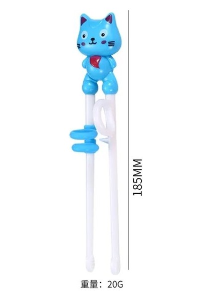 Opp 2 Öğrenme Çubuk 1 Çift Çocuklar Eğitim Düzeltme Çin Çubuklarını Öğrenci Sevimli Kedi Bebek Çocuk Plastik Mutfak Sofra (Yurt Dışından)