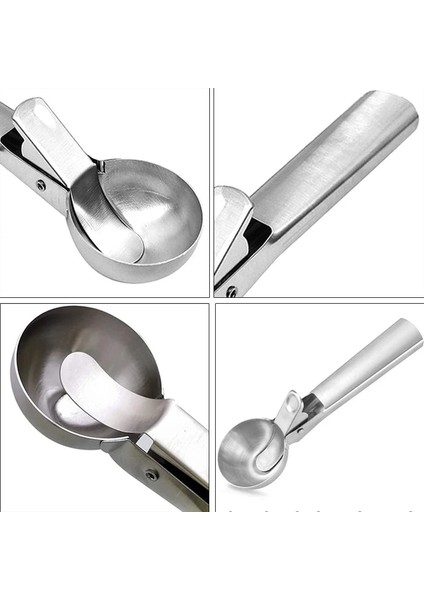 5 cm Dondurma Kepçe Yığınları Paslanmaz Çelik Dondurma Kazıcı Kaşık Yapışmaz Meyve Karpuz Buz Topu Makinesi Mutfak Alet Seti (Yurt Dışından) fırsatları