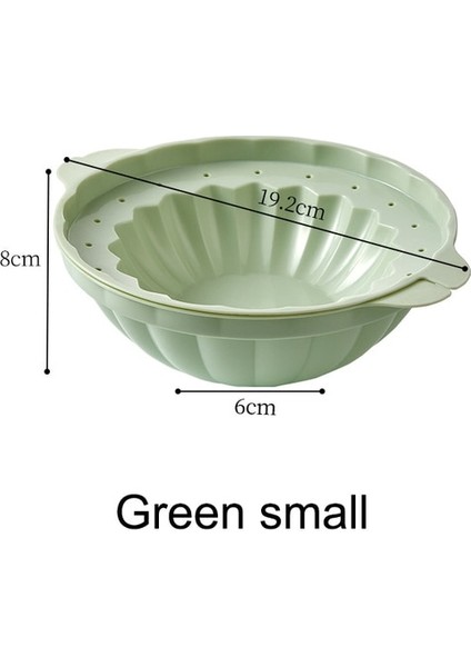 Yeşil Küçük 3D Buz Kasesi Kalıp Gıda Sınıfı Meyve Salatası Buzlu Tabak Yaratıcı Mutfak Eşyaları Yaz Aylarında Dondurulmuş Buz Kasesi Restoran Dekoratif Sofra Takımı (Yurt Dışından)