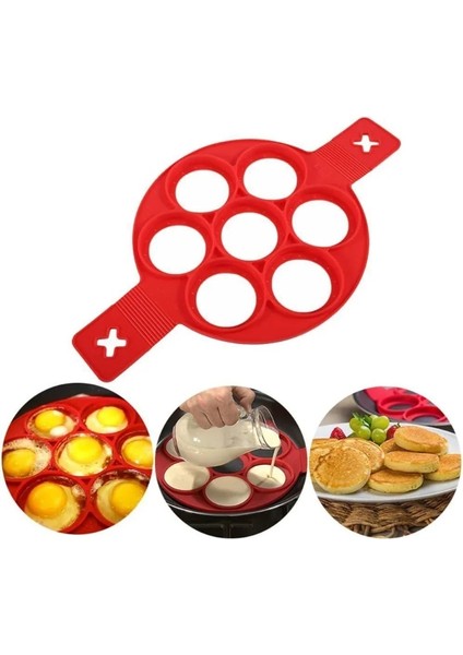 Turuncu Omlet Kalıpları Mutfak Pişirme Aksesuarları Için Yumurta Gözleme Halkası Yapışmaz Gözleme Yapımcısı Kalıp Silikon Yumurta Pişirici Kızarmış Yumurta Şekillendirici (Yurt Dışından)
