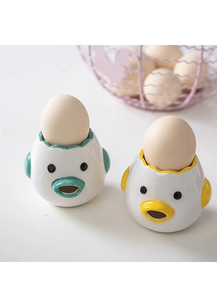 Auburn Karikatür Ördek Yumurta Sarısı Beyaz Ayırıcı Seramik Yumurta Sperator Mutfak Gadget Pişirme Aracı Kek Tatlı Kurabiye Yumurta Süzgeci (Yurt Dışından) fırsatları