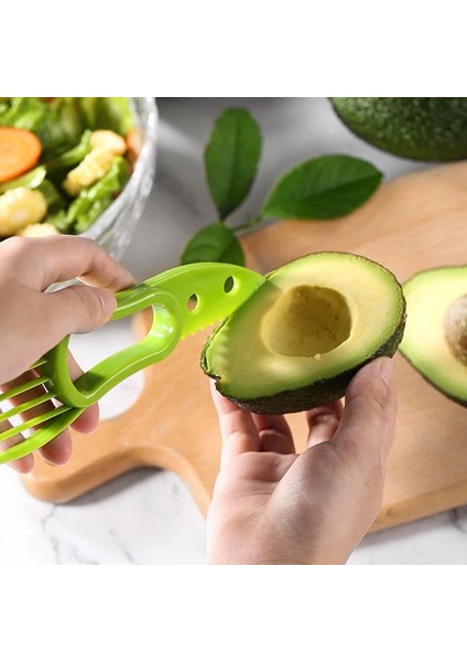 Yeşil 3 In 1 Avokado Dilimleme Tart Bpa Ücretsiz Tereyağı Meyve Soyucu Kesici Hamuru Ayırıcı Plastik Bıçak Mutfak Aksesuarları Araçları Alet (Yurt Dışından) fiyatları