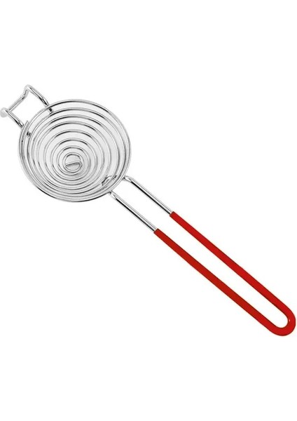 Kırmızı Yumurta Ayırıcı Spiral Uzun Saplı Paslanmaz Çelik Yumurta Beyazı Sarısı Eleme Filtresi Yumurta Bölücü Yumurta Sarısı Sökücü Bölücü Mutfak Aracı (Yurt Dışından)