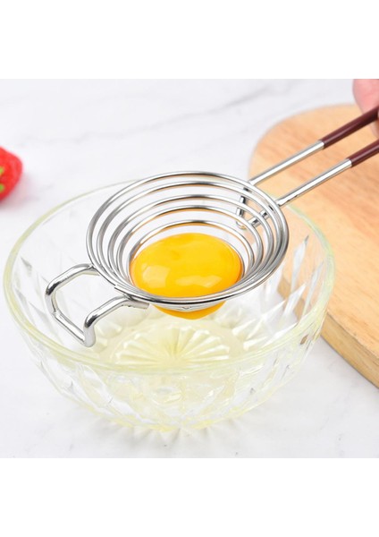 Kırmızı Yumurta Ayırıcı Spiral Uzun Saplı Paslanmaz Çelik Yumurta Beyazı Sarısı Eleme Filtresi Yumurta Bölücü Yumurta Sarısı Sökücü Bölücü Mutfak Aracı (Yurt Dışından) modelleri