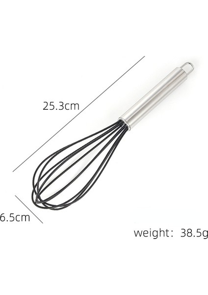 Stil 2 10 Inç Silikon Yumurta Çırpıcı Içecek Çırpma Mikser Manuel Paslanmaz Çelik Saplı Yumurta Krem Karıştırma Blender Mutfak Pişirme Araçları (Yurt Dışından) fırsatları