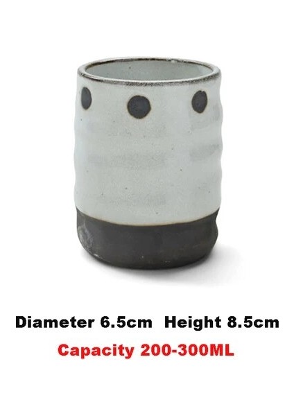 Stil 4 200-300ML Japon Tarzı Seramik Çorba Bardağı Çay Bardağı Handpainted Kafes Desen Çay Fincanı Özgünlük Süt Kahve Fincanı Şarap Bardakları Çay Fincanı (Yurt Dışından)