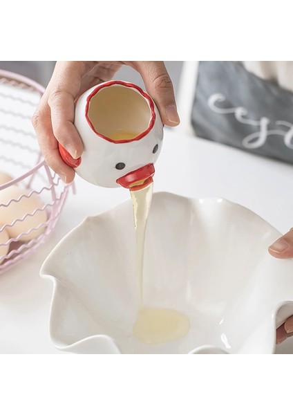 Yeşil Karikatür Ördek Yumurta Sarısı Beyaz Ayırıcı Seramik Yumurta Sperator Mutfak Gadget Pişirme Aracı Kek Tatlı Kurabiye Yumurta Süzgeci (Yurt Dışından) fiyatları