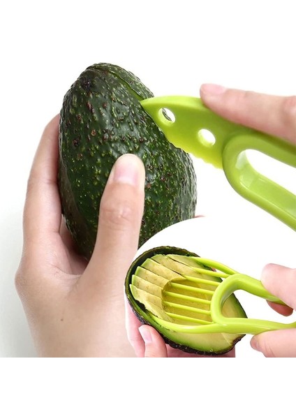 Yeşil 3 In 1 Avokado Dilimleme Tart Bpa Ücretsiz Tereyağı Meyve Soyucu Kesici Hamuru Ayırıcı Plastik Bıçak Mutfak Aksesuarları Araçları Alet (Yurt Dışından) fırsatları