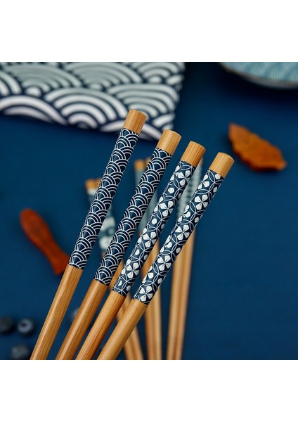 1--5 Çift Kullanımlık 5 Çift Set El Yapımı Çubuk Bambu Japon Doğal Ahşap Çubuklarını Suşi Gıda Tumbler Çiçek Ahşap Çubuklarını Yenı (Yurt Dışından)