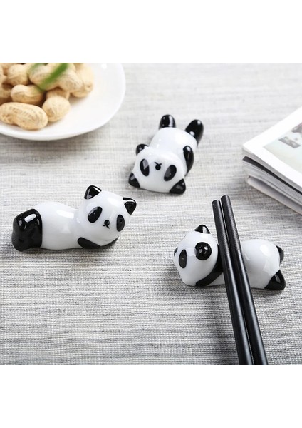 G Çin Chopstick Panda Chopstick Dinlenme Yaratıcı Sevimli Seramik Çubuklarını Tutucu Standı Mutfak Malzemeleri Sofra Gereçleri (Yurt Dışından)