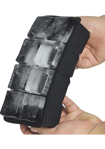 Kare B L 2 Set Silikon Buz Topu Blok Küp Kalıp Makinesi Tepsisi Viski Büyük Küre Kare Bpa Ücretsiz Yaz Gadget (Yurt Dışından) fırsatları