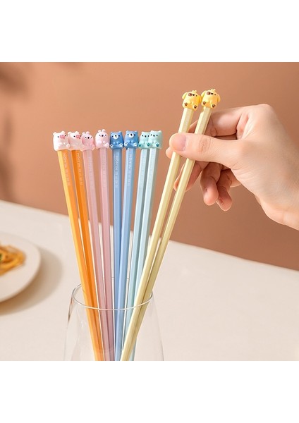 5 Çift 5 Çift Yemek Çubukları Taşınabilir Seyahat Sevimli Yemek Çubukları Gıda Suşi Çubukları Kaymaz Yeniden Kullanılabilir Temizlemesi Kolay (Yurt Dışından) fiyatları