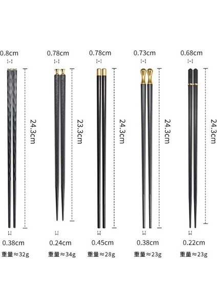 5 Pairs-05 5 Pairs Çubuk Seti Sofra Takımı Kırmızı Koyu Yeşil Siyah Suşi Sopa Kaymaz Yüksek Sıcaklığa Dayanıklı Yeniden Kullanılabilir Gıda Sopa Hediye (Yurt Dışından) modelleri