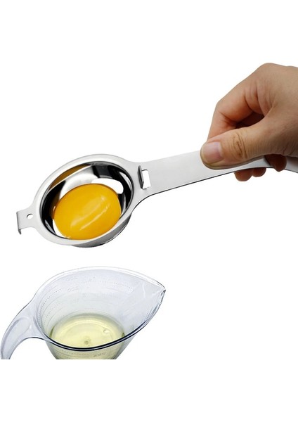Gümüş Yumurta Ayırıcı Paslanmaz Çelik Yumurta Sarısı Beyaz Ayırıcı Gıda Sınıfı Yumurta Bölücü Yumurta Beyazı Sarısı Filtre Mutfak Aletleri Bakeware Için (Yurt Dışından) fırsatları
