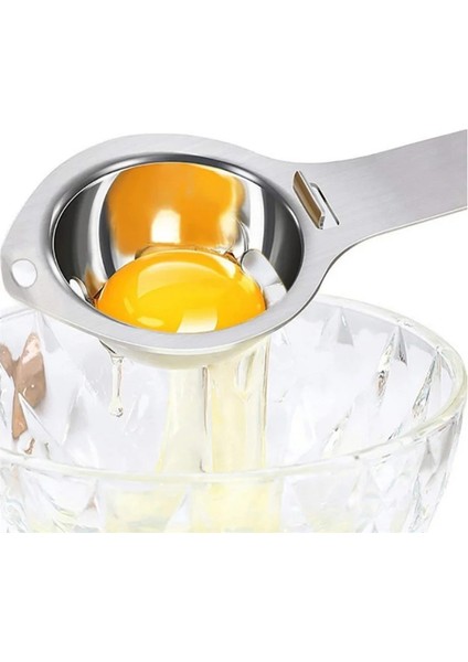Gümüş Yumurta Ayırıcı Paslanmaz Çelik Yumurta Sarısı Beyaz Ayırıcı Gıda Sınıfı Yumurta Bölücü Yumurta Beyazı Sarısı Filtre Mutfak Aletleri Bakeware Için (Yurt Dışından) indirimleri