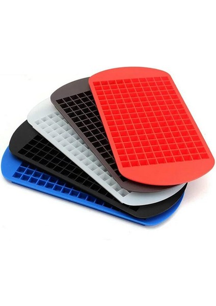 Mavi 23X12X1.3 cm 160 Izgaralar Silikon Buz Küpleri Dondurulmuş Mini Gıda Sınıfı Buz Kalıbı Meyve Üreticisi Bar Parti Puding Aracı Mutfak Aksesuarları (Yurt Dışından) modelleri