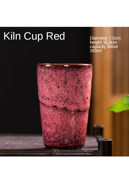 09 200/260 ml Büyük Kahve Kupa Seramik Çay Fincanı Porselen Su Expresso Fincan Çin Kung Fu Drinkweare Saplı (Yurt Dışından)