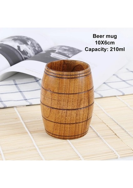 A-2 Ahşap Büyük Göbek Bardak El Yapımı Doğal Ladin Ahşap Bardak Bira Çay Kahve Süt Su Bardağı Mutfak Bar Drinkware Dropshipping (Yurt Dışından)
