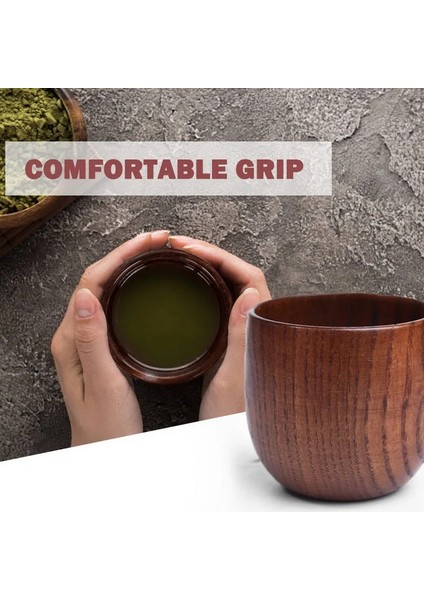 A-2 Ahşap Büyük Göbek Bardak El Yapımı Doğal Ladin Ahşap Bardak Bira Çay Kahve Süt Su Bardağı Mutfak Bar Drinkware Dropshipping (Yurt Dışından)