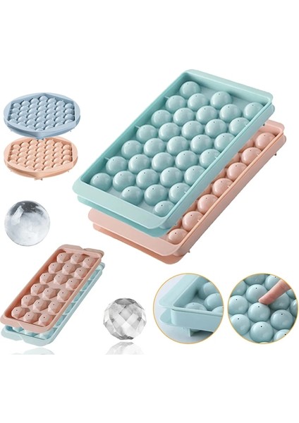 B1-L-3X21X21CM Soğuk Pp Krem Yapımı Kalıp Buz Viski Sınıf Aletler Mutfak Buz Kalıp Parti Küpü Buz Tepsisi Küp Buz Yuvarlak Yiyecek Içecek Kalıp Küp (Yurt Dışından)
