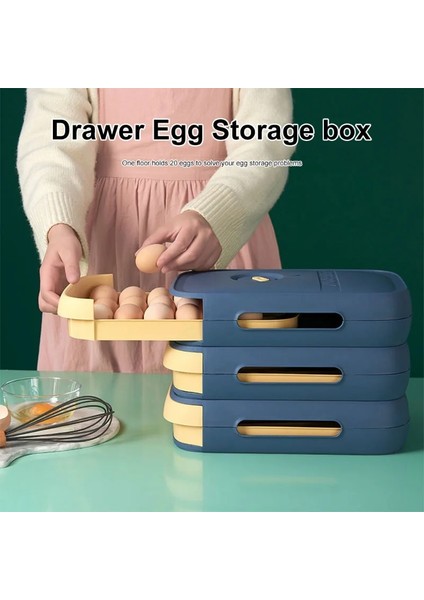 B2 Yumurta Saklama Kapları Çekmece Organizatör Kutusu Plastik Kapaklı Kutu Depolama Yumurta Buzdolabı Mutfak Düzenleyici Çekmece Yumurta Tepsisi (Yurt Dışından) modelleri