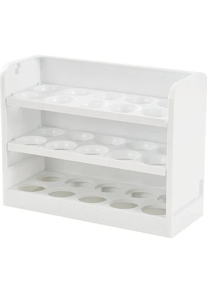 Beyaz Yumurta Kutusu 20/30 Izgaralar Yumurta Buzdolabı Saklama Kutusu 3 Katmanlı Taze Tutma Yumurta Raf Tutucu Yerden Tasarruf Sağlayan Mutfak Yumurta Tepsisi Mutfak Organizatör (Yurt Dışından) fiyatları