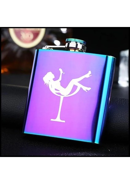 Stil 17 Relliar 21 Stil Paslanmaz Çelik Cep Şişesi 8 Oz/6 Oz Renkli ve Gül Pembe Kadınlar Viski Kış Için Taşınabilir Flagon Cep Şişesi (Yurt Dışından)