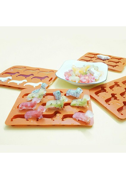 Mavi Buz Tepsisi Tatlı Kalıbı Gıda Sınıfı Esnek Isıya Dayanıklı 9 Boşluk Kolay Kalıptan Çıkarma Buz Yapma Süper Yumuşak Dachshund Köpek Şekilli P (Yurt Dışından) indirimleri