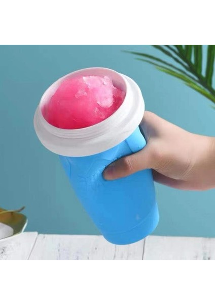 Yeşil Bir Yaz Sıkma Ev Yapımı Milkshake Şişesi Hızlı Dondurulmuş Smoothie Kum Bardağı Tutam Bardak Dondurma Slushy Maker Hızlı Soğutma Sihirli (Yurt Dışından)