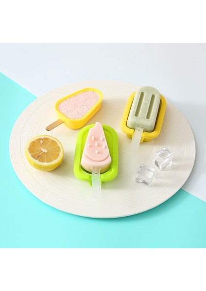 Göl Mavi Faıs Du Istiflenebilir Dondurma Kalıp Yeniden Kullanılabilir Silikon Popsicle Kalıpları Kapaklı ve Sopa Dıy Ev Yapımı Parti Buz Küpü Mutfak Aletleri (Yurt Dışından) modelleri