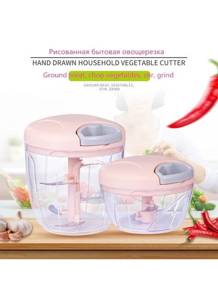 900 ml Sebze Kesici Havuç Dilimleme Sarımsak Soğan Kıyıcı Mutfak Aracı Aksesuarları Gıda Soyucu Basın Ezici Peynir Kırıcı Kıyma Makinesi (Yurt Dışından)
