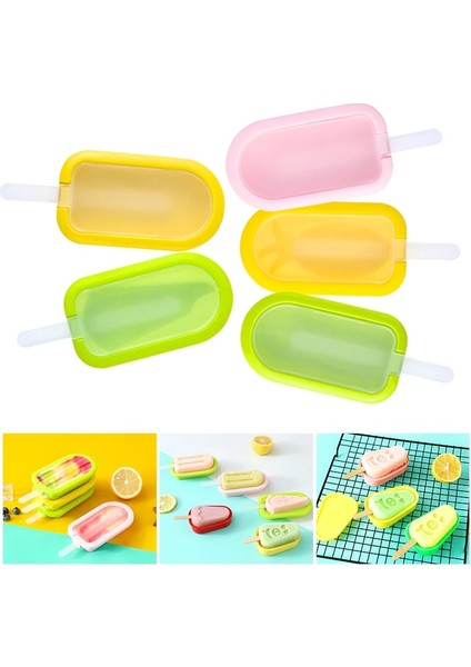 Göl Mavi Faıs Du Istiflenebilir Dondurma Kalıp Yeniden Kullanılabilir Silikon Popsicle Kalıpları Kapaklı ve Sopa Dıy Ev Yapımı Parti Buz Küpü Mutfak Aletleri (Yurt Dışından) indirimleri
