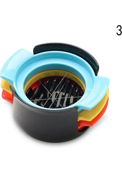 Stil 3 3 In 1 Yumurta Dilimleyici Yumurta Kesici Ev Haşlanmış Yumurta Yaratıcı Mutfak Aletleri (Yurt Dışından)