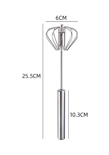 Küçük Yarı Otomatik Paslanmaz Çelik Yumurta Çırpıcı El Kek Pasta Blender Döner Krem Çırpma Süt Mikser Mutfak Pişirme Aksesuarları (Yurt Dışından)