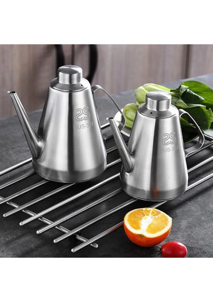 12X12X18 cm Paslanmaz Çelik Sirke Pot Şişe Yağ Dağıtıcı Yenilebilir Buz Çay Dağıtıcı Cruet Pot Mutfak Aletleri (500 ml Küçük Boy 14 Cm) (Yurt Dışından) modelleri