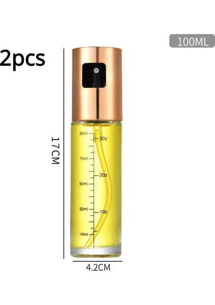 Rose GOLD-100ML-2PCS 100ML Mezun Yağ Sprey Şişesi Abs Basınçlı Barbekü Pişirme Zeytinyağı Sprey Mutfak Ev Zeytinyağı Sprey Eserdir (Yurt Dışından) fiyatları