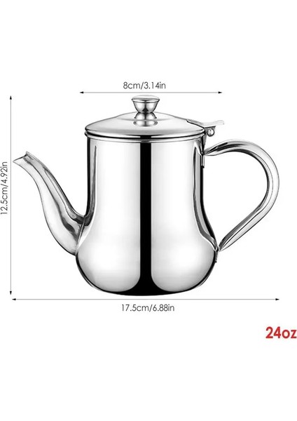 18 Oz Paslanmaz Çelik Yağlayıcı Süzgeçli Gres Saklama Kabı Paslanmaz Çelik Yağ Filtresi Pot Süzgeçli Gres Dağıtıcı Yağ (Yurt Dışından)