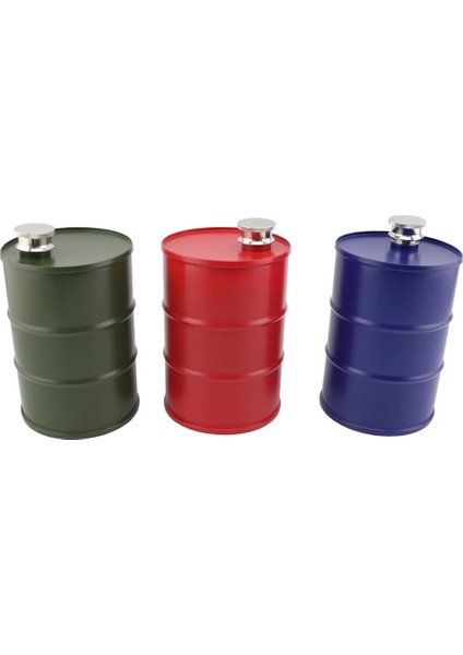 Mavi 25 Oz Cep Şişesi Votka Yağ Davulları Viski Flagon Şişesi 304 Paslanmaz Çelik Taşınabilir Açık Şarap Şişesi Yağ Varil Sürahi (Yurt Dışından)