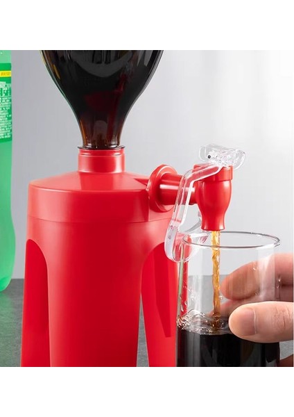 Kırmızı - 1 Yaratıcı Soda Kola Şişesi Baş Aşağı Içme Dispenseri Tasarrufu Su Içecek Dispenserleri Musluk Parti Ev Bar Mutfak Aletini Satın Alın (Yurt Dışından) modelleri