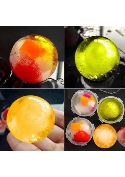 Bir Viski Buz Topu Kalıp Yuvarlak Buz Küpü Makinesi Gıda Sınıfı Silikon Buz Küpü Topu Sızdırmaz Kokteyl Bar Araçları Mutfak Aksesuarları (Yurt Dışından) fırsatları