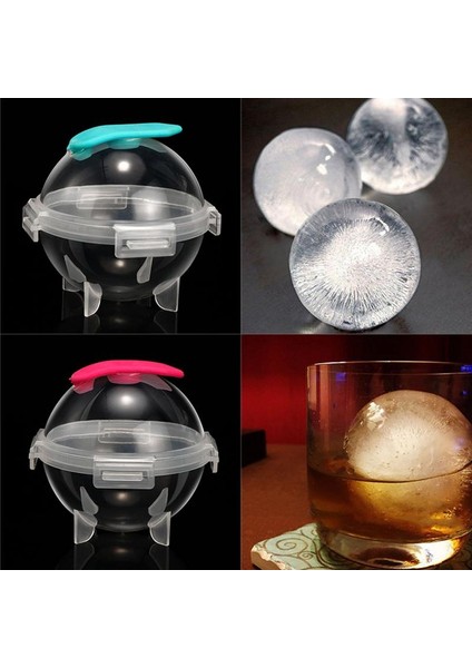 Bir Viski Buz Topu Kalıp Yuvarlak Buz Küpü Makinesi Gıda Sınıfı Silikon Buz Küpü Topu Sızdırmaz Kokteyl Bar Araçları Mutfak Aksesuarları (Yurt Dışından) indirimleri