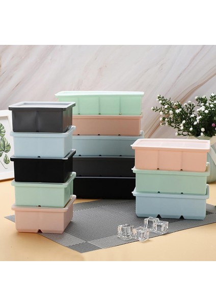 Mavi 8 Izgara 4/6/8 Izgaralar Buz Küpü Tepsi Dıy Silikon Dikdörtgen Dondurma Makinesi Istiflenebilir Yapışkan Olmayan Yırtılmaya Dayanıklı Şerbet Kalıp Mutfak Gereçleri (Yurt Dışından) modelleri