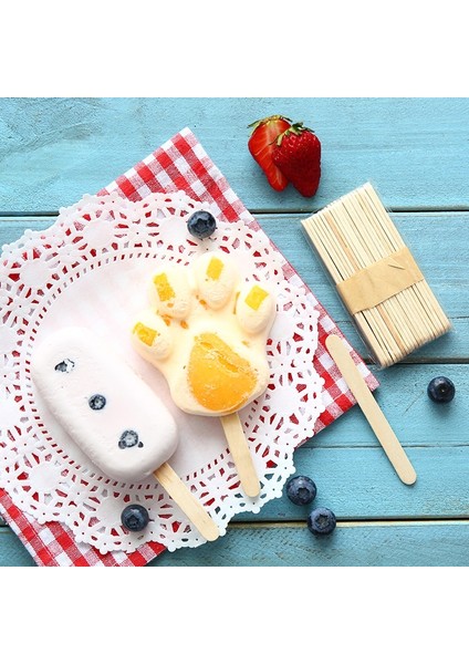 Burlywood M 50 Adet Dondurma Çubuğu Buz Küpü Makinesi Krem Araçları Modeli Özel Amaçlı Ahşap Zanaat Sopa Lolipop Kalıp Doğal Ahşap Kek Araçları (Yurt Dışından) indirimleri