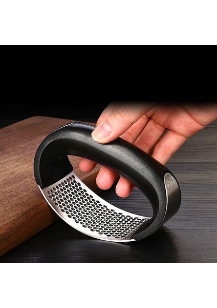 Soyucu Paslanmaz Çelik Sarımsak Presi Kırıcı Manuel Sarımsak Kıyma Doğrama Sarımsak Aracı Meyve Sebze Araçları Mutfak Aksesuarları Gadget (Yurt Dışından)