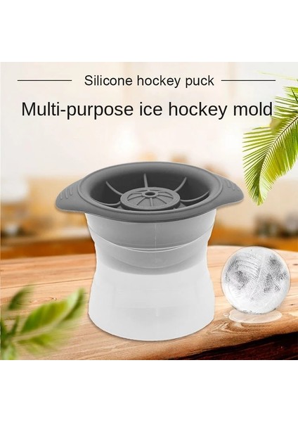 Gri L 1 Adet Yuvarlak Buz Küpü Puding Makineleri Silikon Mutfak Istiflenebilir Sanat Dıy 7 cm Topu Jöle Kokteyl Viski Tekila Için Kalıp Yapma (Yurt Dışından)
