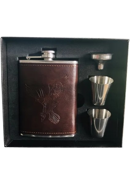 Set-13 8oz 18/8 Paslanmaz Çelik Votka Bardağı Viski Şişesi Hip Flask Hediye Kutusu Seti Alkol Huni Likör Flagon Yeni Siyah Bardaklar (Yurt Dışından)