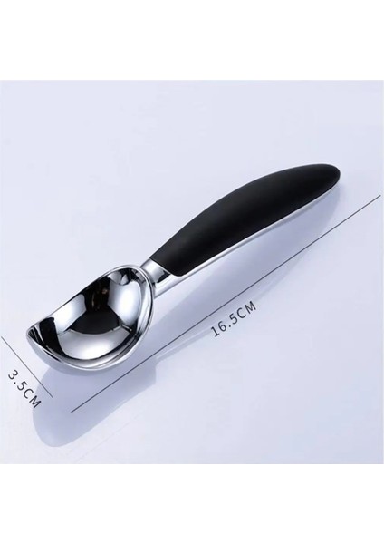 16.5 cm x 3.5 cm Meijuner Dondurma Kaşık Yığınları Mutfak Gadget Çinko Alaşım Kazma Topu Kaşık Dondurma Tatlı Kaşığı Ev Restaura (Yurt Dışından)