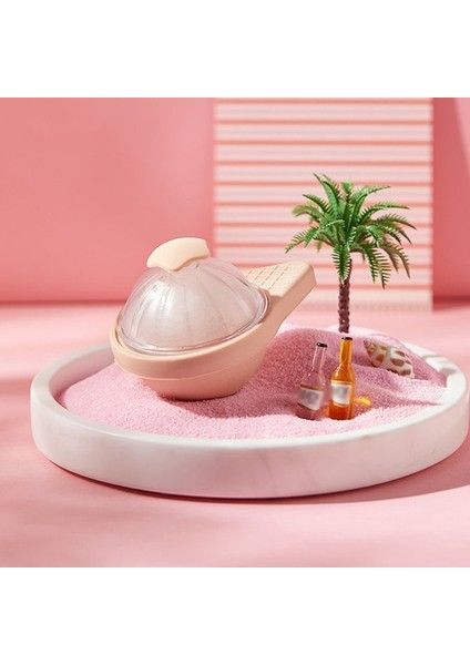 Pembe 10.4x7.5 cm Gıda Sınıfı Silikon Buz Küpü Tepsi Yuvarlak Buz Küpü Kalıp Kaktüs Buz Topu Makinesi Kalıp Viski Küre Buz Topu Kalıp Mutfak Bar Araçları (Yurt Dışından)